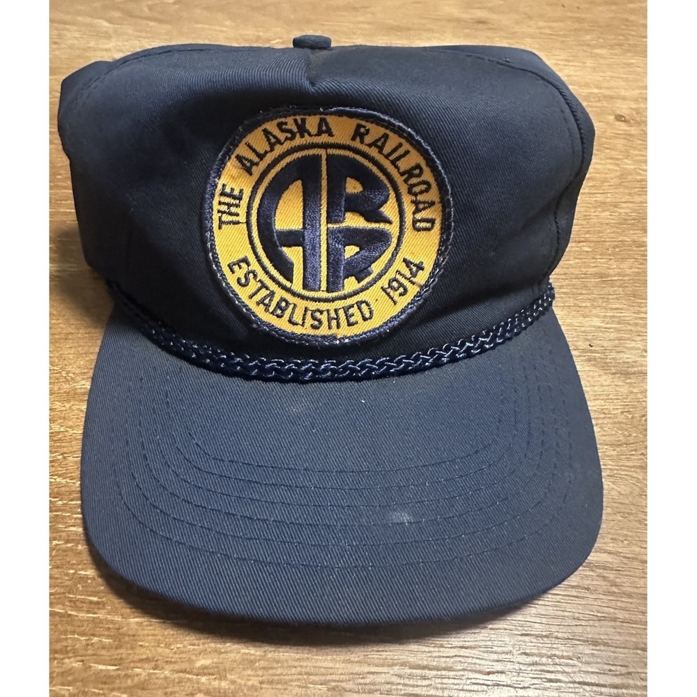 Vintage The Alaska Railroad Trucker Rope Hat Adjustable‎ Fahrenheit Hat